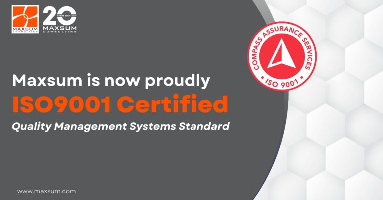 Maxsum Consulting Achieves Iso9001 Certification Maxsum Consulting Maxsum Consulting Achieves Iso9001 Certification Maxsum Consulting